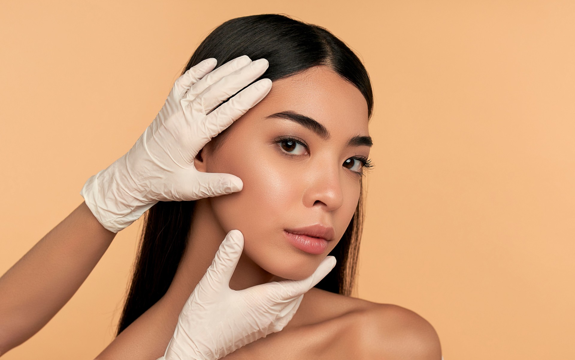 Beauty woman on background